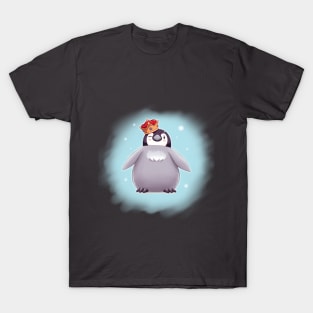 Emperor Penguin Chick 1 (Background) T-Shirt